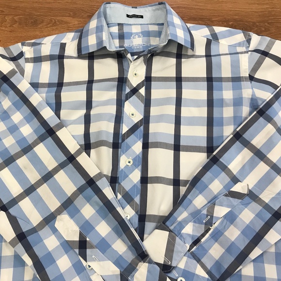 Bugatchi button down shirt large long sleeve - Picture 1 of 5